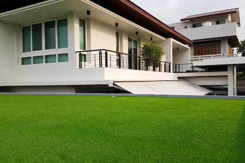 งานติดตั้งหญ้าเทียม GT-L20Y ระเบียงคอนโด